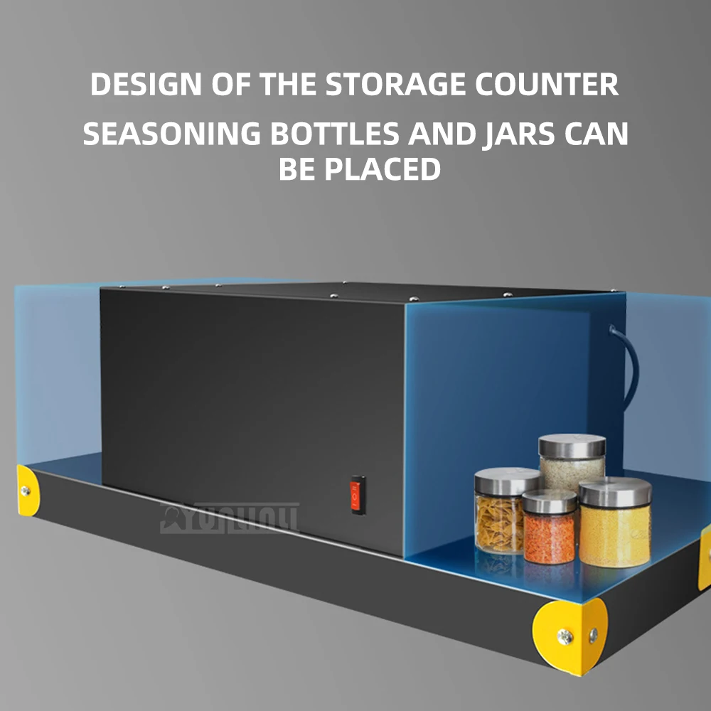 Household Large Suction Extractor De Humo De Cocina Portatil Kitchen Range Hood Powerful Turbine Exhaust Fan