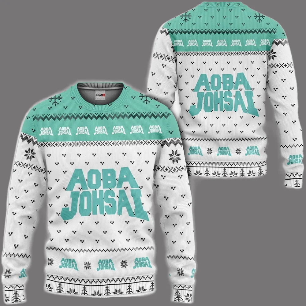 2026 أنيمي الكرة الطائرة قميص سلسلة سترة قبيحة الأسرة حفلة عيد الميلاد هوديي المتضخم النساء والرجال الخريف/الشتاء #5