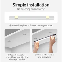 Motion Sensor Light Wireless LED Night Light USB Rechargeable Night Lamp Cabinet Wardrobe Lamp Under Backlight For Kitchen Led 5