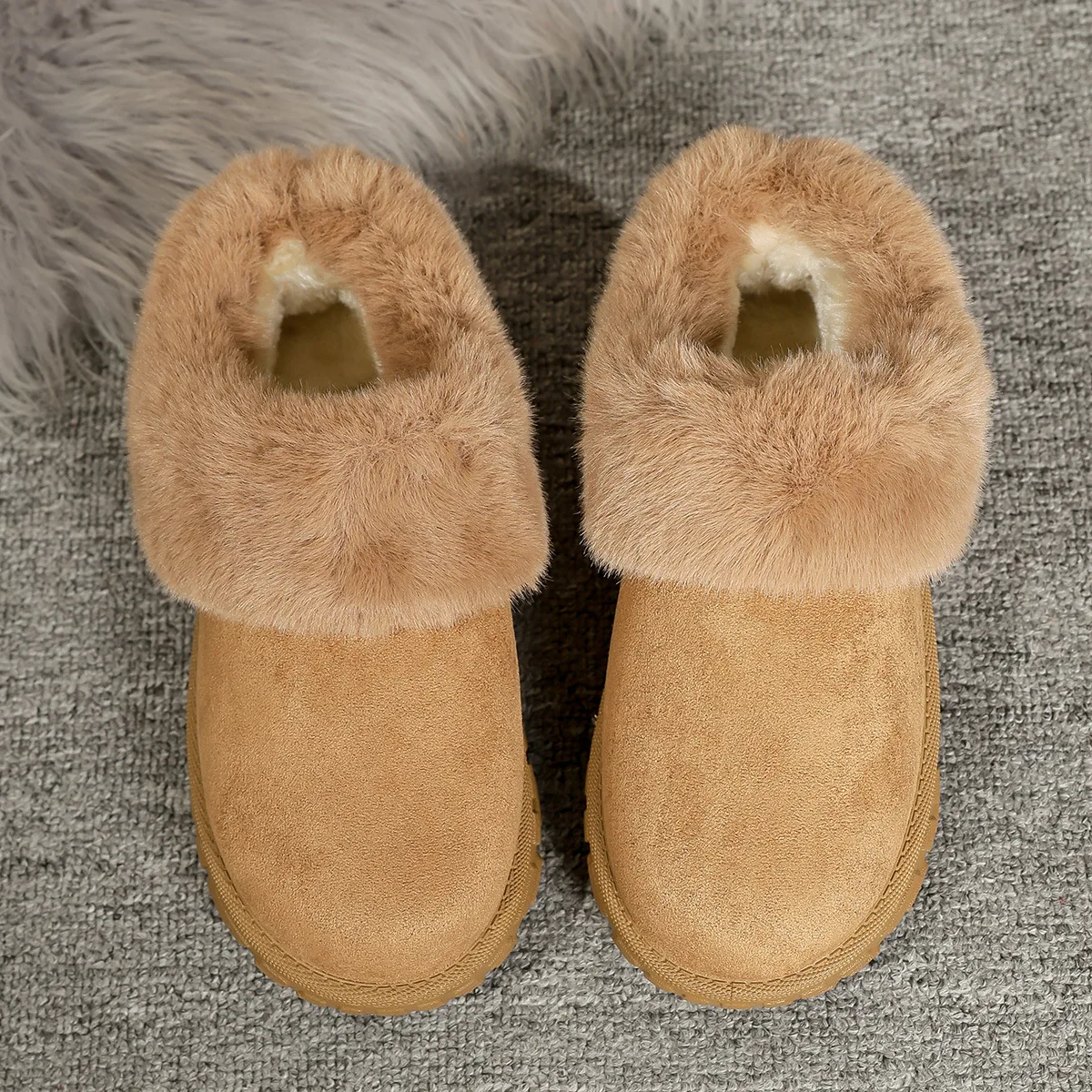 Plus Size Flat Snow Boots for Women 2025 Winter Soft Thick-Soled Chunky Platform Casual Boots Warm Comfort Non Slip Ankle Boots