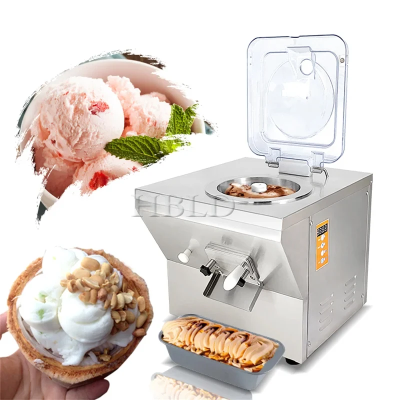 Large Capacity Vertical Hard Ice Cream Machine Multi Functional Open Frozen Yogurt Machine