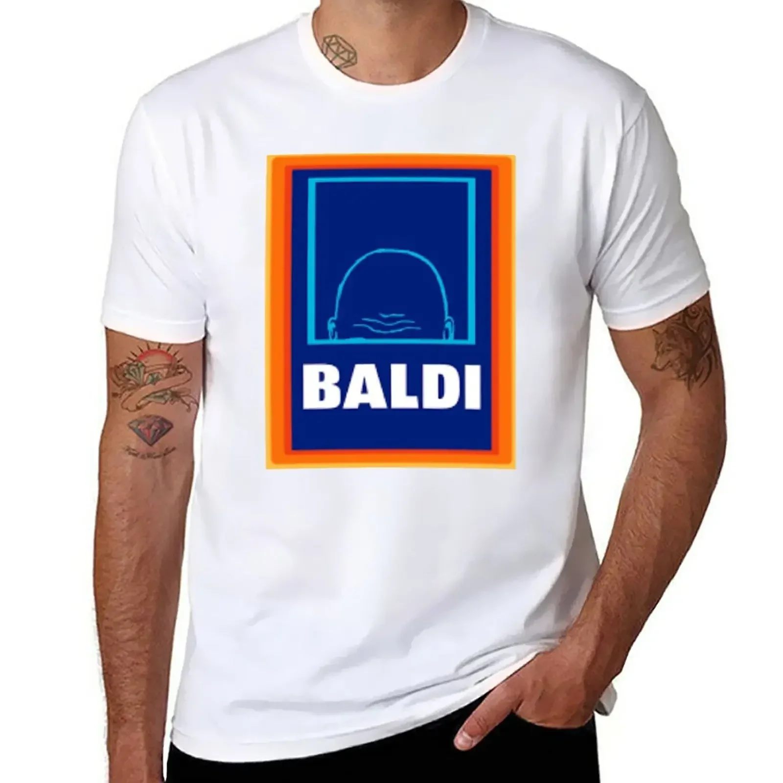 Baldi Novelty Aldi T-Shirt boys animal print boys whites hippie clothes mens tall t shirts for mens designer clothing Crewneck