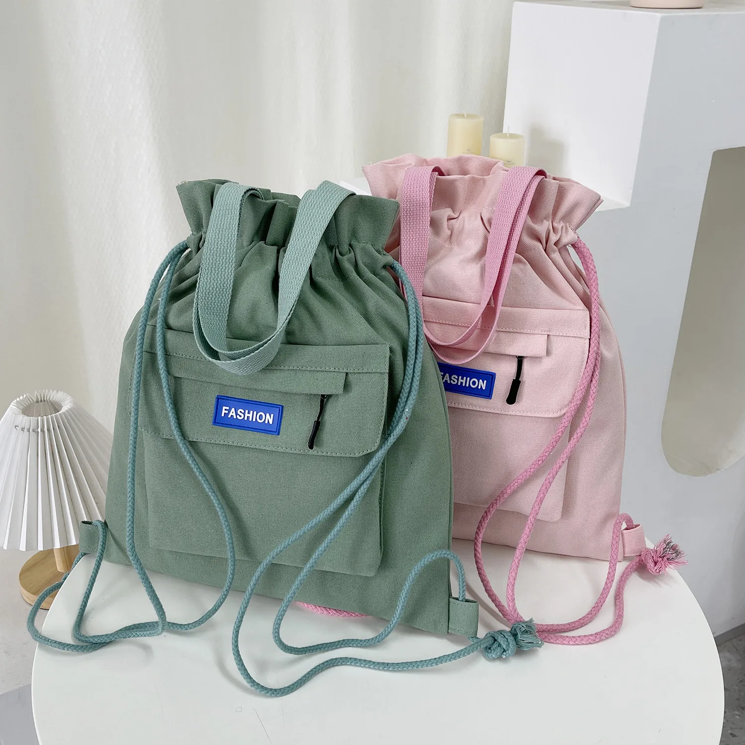 Sac en toile personnalisé pour femme, sac à dos solide pour document, Bundle Art personnalisé, chambre d'irritation des étudiants, déterminer, nouveau, 2024