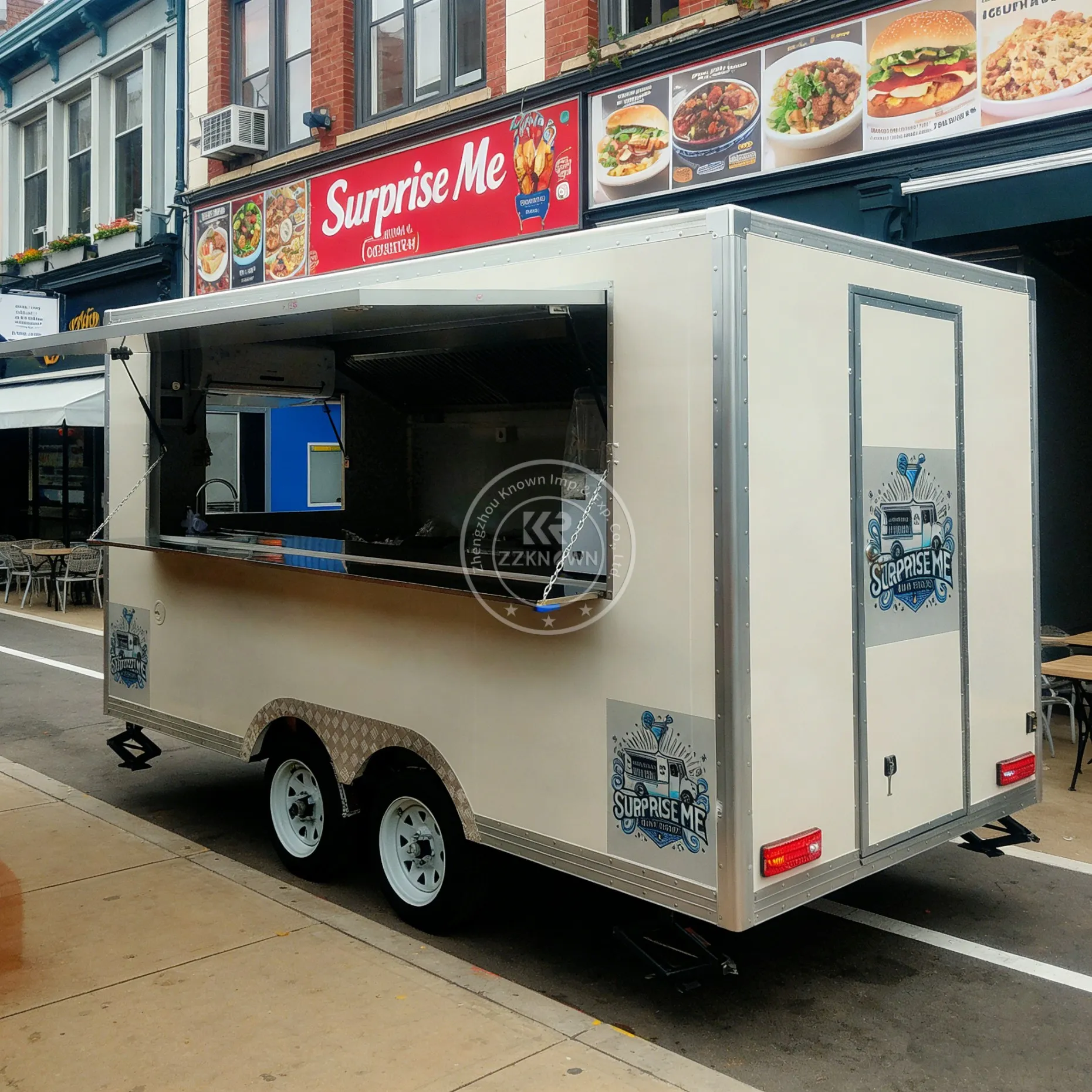 

Camion De Comida Mobile Food Catering Trailer Fully Equipped Food Truck Outdoor Mobile Beer Ice Cream Coffee Carts Food Trailers