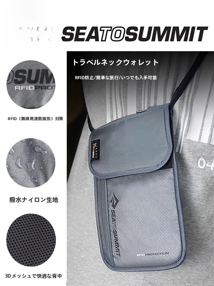 海外旅行用の目に見えない首掛けクロスボディ盗難防止ドキュメントバッグ-osummit-パーソナルインビジブルストレージポーチ