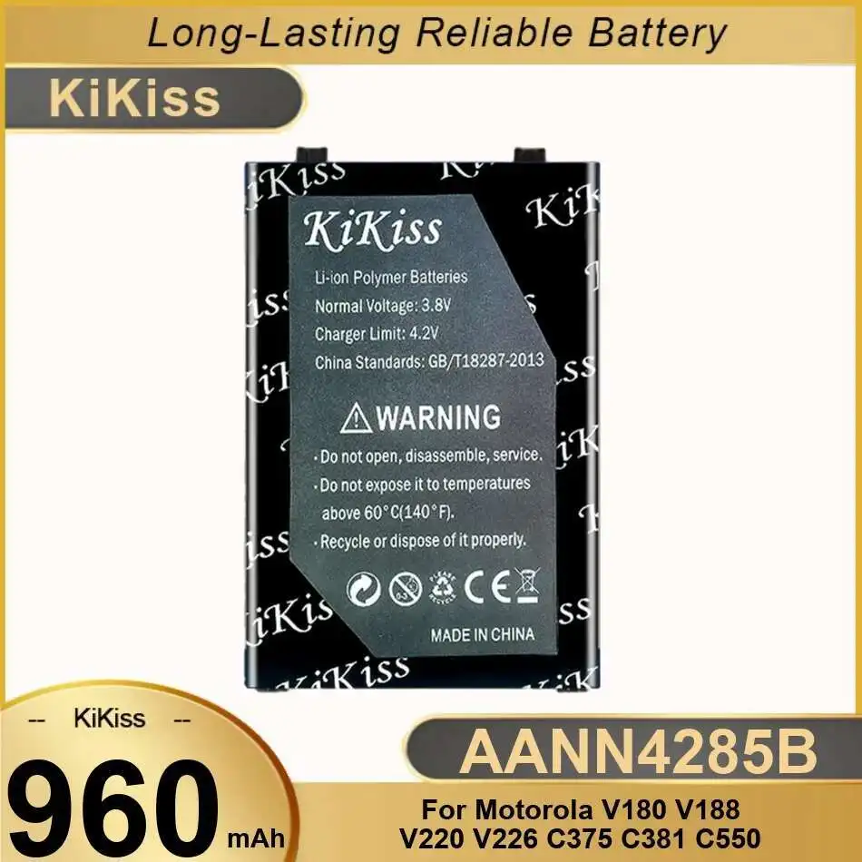 

AANN4285B для Motorola V180 V188 V220 V226 C375 C381 C550 аккумулятор мобильного телефона высокая производительность 960 мАч