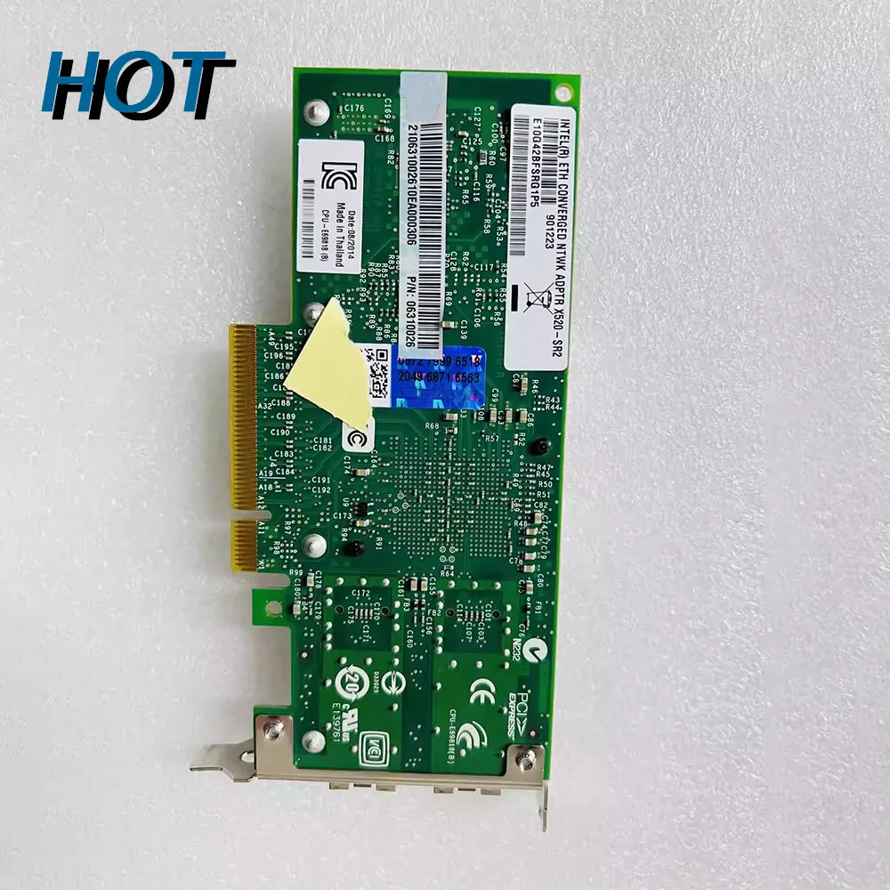 1 PCS NIC For Huawei E10G42BFSRG1P5 06310026 10 Gigabit Network Card With Dual Electrical Ports X520-SR2