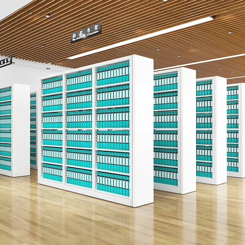 

Steel Library Bookshelf Bookcase for Home Office Living Room Furniture Elegant Book Cabinet for Bookstore Library Home Library