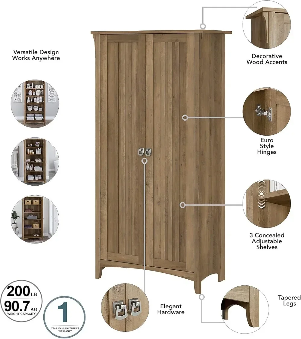 Living Room cabinets, sideboard, kitchen cabinets, lockers, can be placed in the bathroom cabinet，Reclaimed Pine