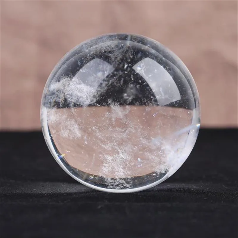 10cm Natural smelted white crystal ball ornaments for home living room and office decoration
