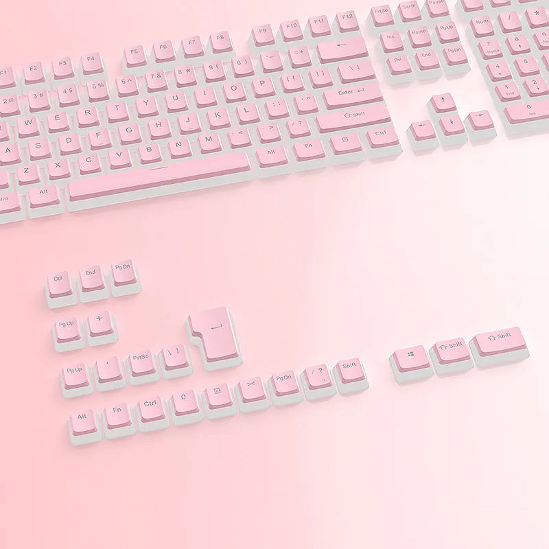 Pudding-Tastenkappen für GMK87 GMK81 GMK67 K617 M87 129 Tasten OEM PBT Tastenkappen mit Hintergrundbeleuchtung für Mx-Profil Mechanische Tastatur-Kit Tastenkappen