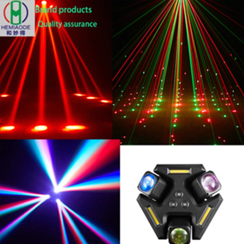 

Party Battle Armor ES3-in-1 Laser Light Home Bar Stage Holiday Wedding Atmosphere Light (Voice Control+DMX Control+Automatic)