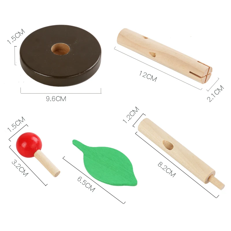 DIY Wooden 3D Puzzles Blocks Assembled Tree Model Jigsaw Puzzle Kids Montessori Games Educational Toys for Children Gift