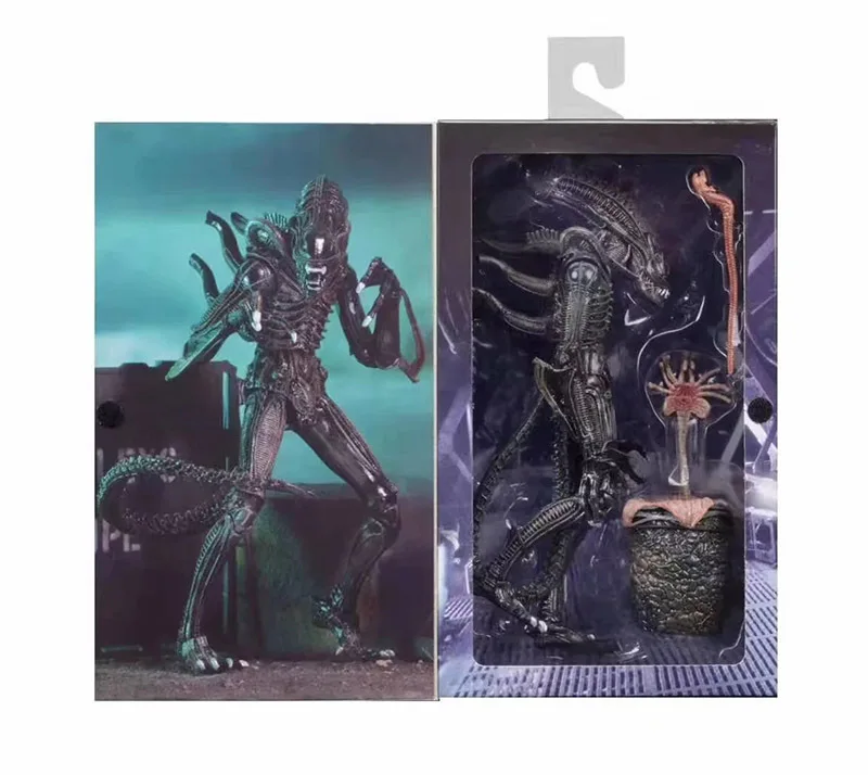 NECA エイリアン 2 1986 ゼノモーフ フェイスハガー エッグセット デラックスエディション 箱入り アクションフィギュア デスクトップモデル オーナメント 子供の誕生日プレゼント