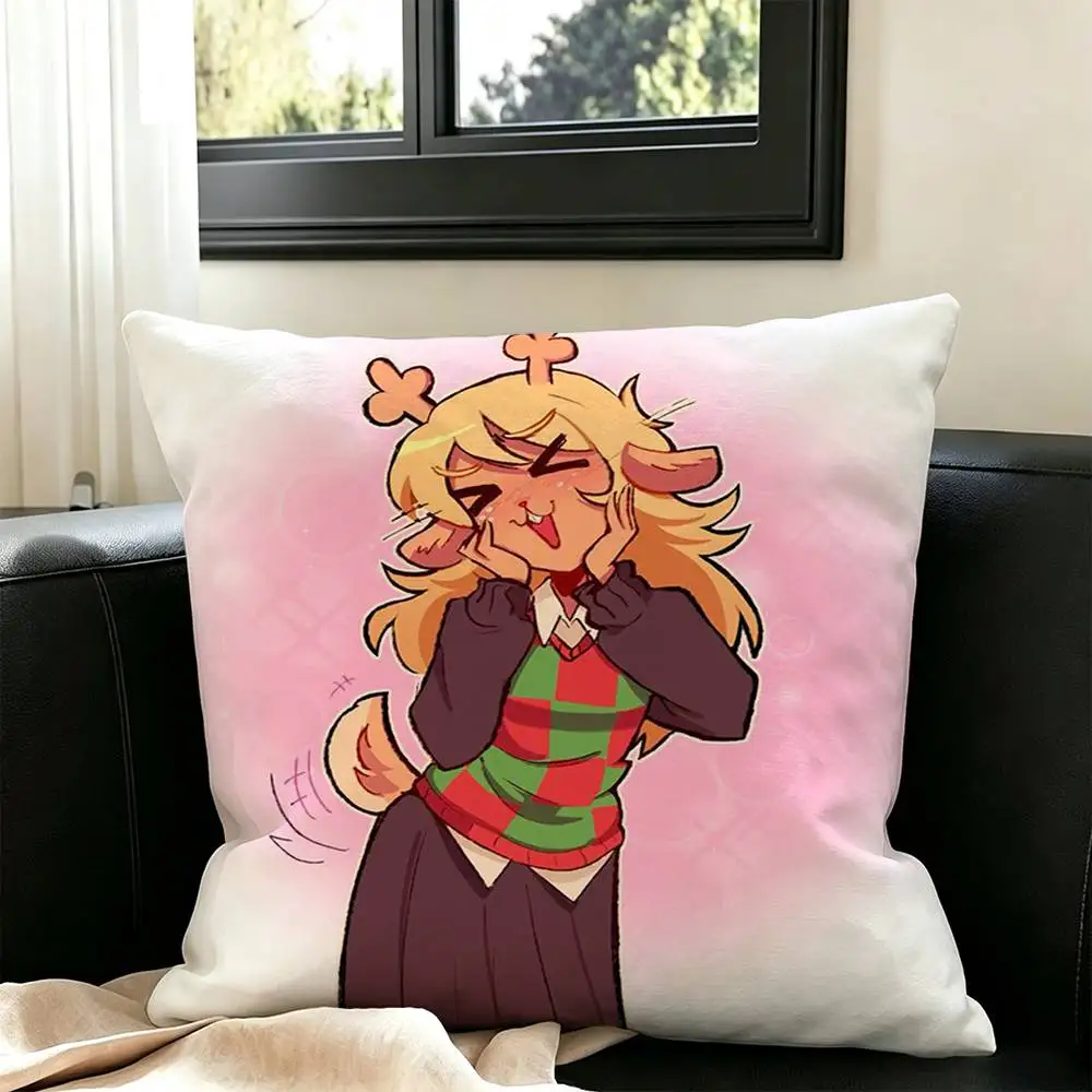 Noelle Holiday Deltarune G-Game  Pillow Case Square Double-Sided Sofa Cushion Cover Bedroom Bedside Pillow