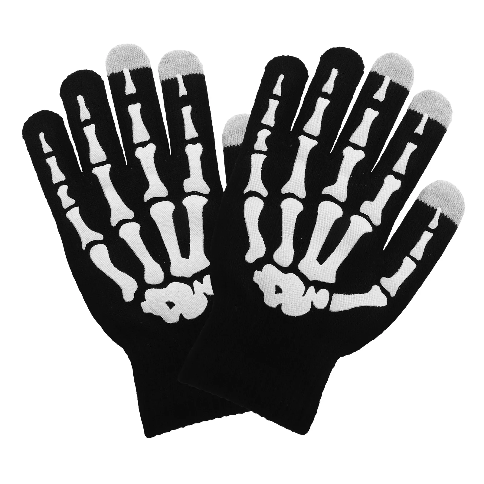

2Pcs Halloween Touchscreen Gloves for Men Women Skull Winter Biking Riding Gloves Warm Thermal Driving Cycling Accessories