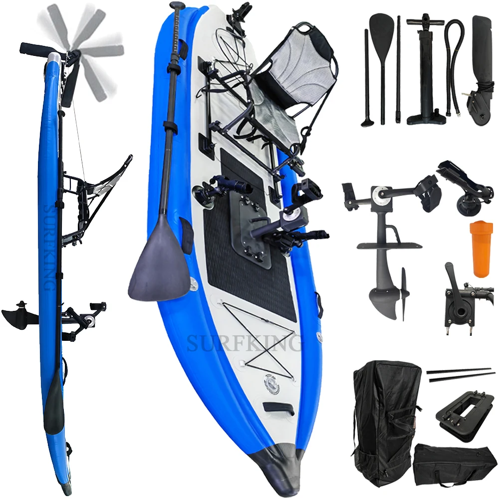 

TOP Factory Inflatable Cheap Fishing Canoe/Kayak Pedal Boat Kyak Board Pedal Boat