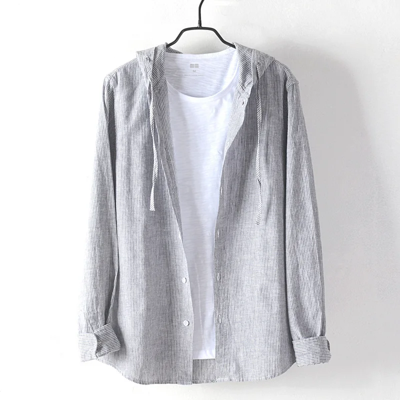 

Casual Cotton Linen Long Sve irt Men's Artistic Fre Sle Youth Casual irt Loose Fit Daily Wear Spring Season