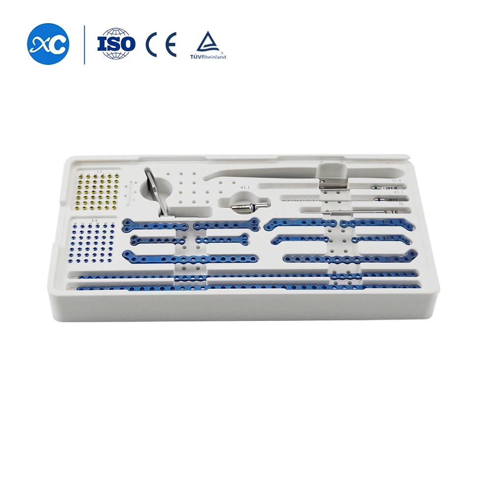 XC MEDICO Veterinary Orthopedic Locking Plate Kit For Small Animal Fracture Repair Minimally 2.4mm ALPS Instrument