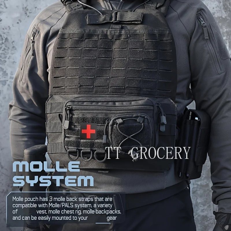 

Портативная аптечка из ткани Оксфорд MOLLE, тактическая медицинская сумка, военная тактическая поясная сумка, сумка для аксессуаров