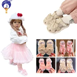 Summer Footwear for Baby Girls: Soft-Sole, Anti-Slip Sandals and Toe-Protecting Shoes with Cartoon Designs for Toddlers