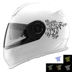 HAHAHAHA Motorrad-Aufkleber, Helm, reflektierend, Dekor, Auto-Aufkleber, Stoßstange, Fenster, kreativer Sonnenschutz, wasserdichter PVC-Aufkleber