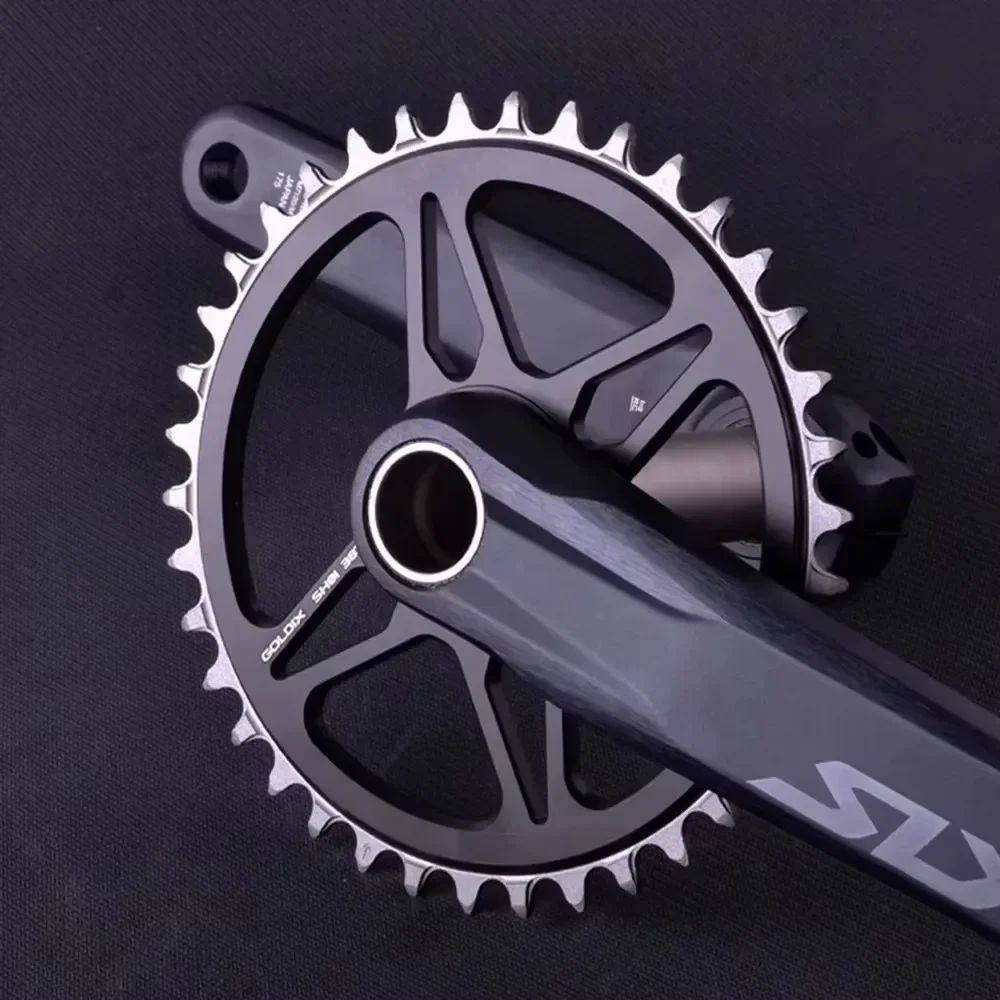 GOLDIX 0mm Offset MTB Chainring Long Narrow Wide Teeth Single Sprocket 32T/34T/36T/38T/40T for SHIMANO M6100 M7100 M8100 M9100 view 6