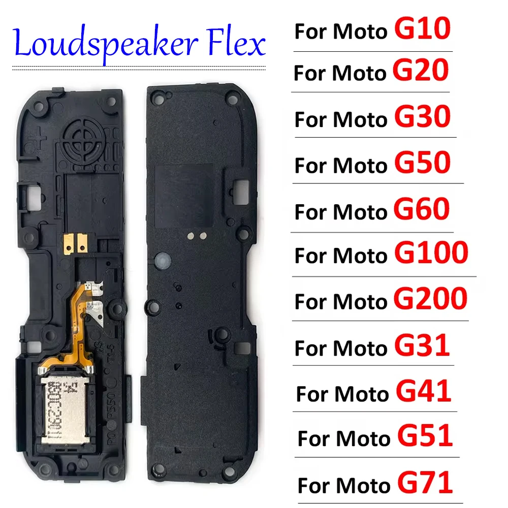 

For Motorola Moto G10 G30 G50 G60 G100 G200 G51 G71 5G G20 G31 G41 G60s Loudspeaker Loud Speaker Sound Buzzer Ringer Flex Cable