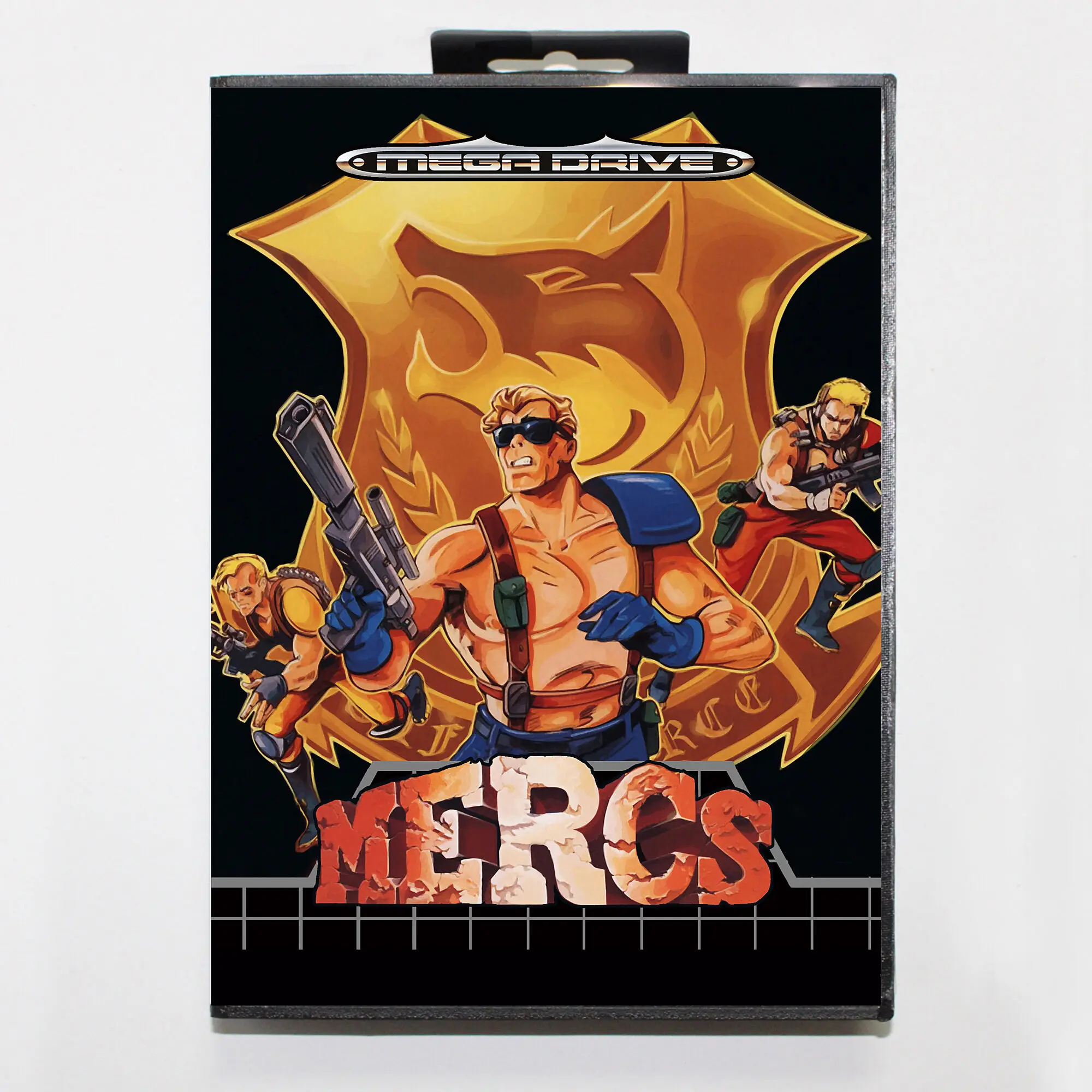 Mercs with EUR Box for 16 Bit Sega MD game Cartridge Megadrive Genesis system