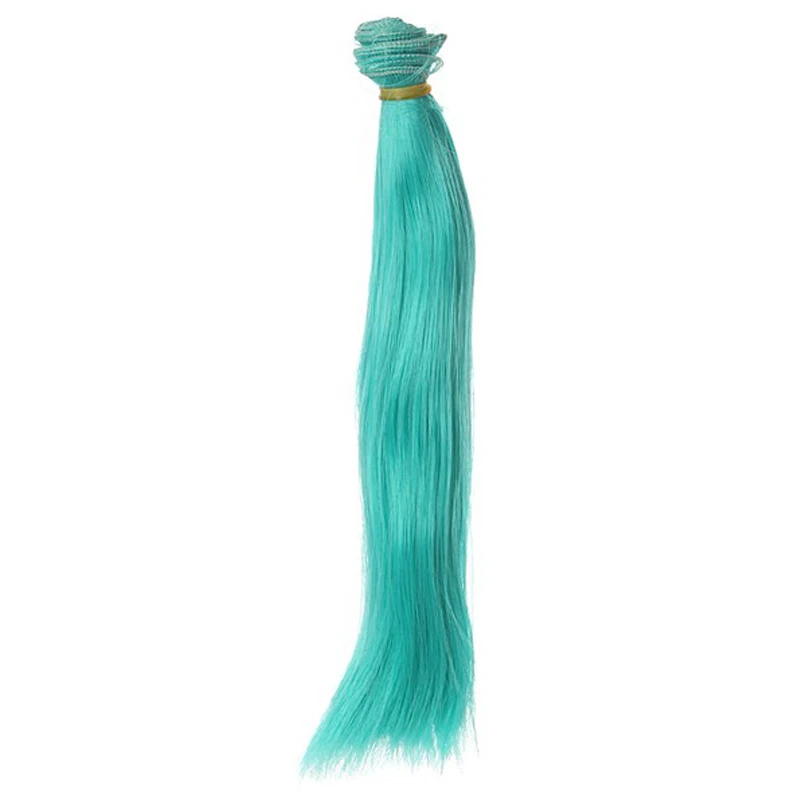 1 stücke Haar Refires Bjd Haar 25 cm * 100 CM Schwarz Rosa Braun Khaki Weiß Grau Farbe lange Gerade Perücke Haar für 1/3 1/4 BJD Diy