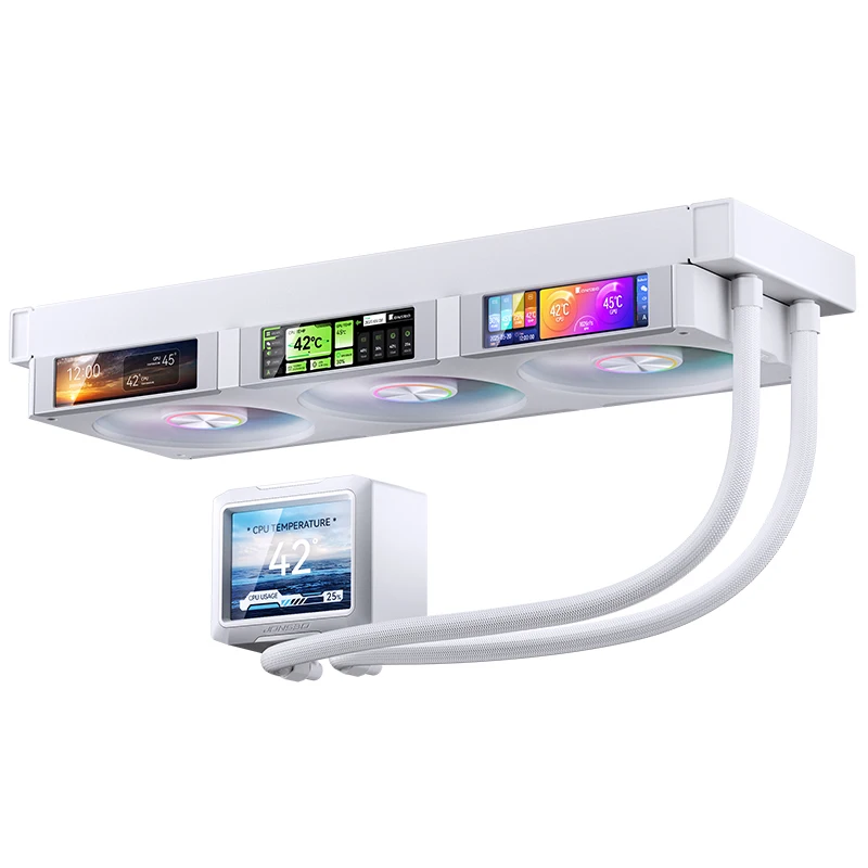 JONSBO TF3-360SC 水冷クーラー　ホワイト Jonsbo TF3-360SCW Water Cooled Radiator Screen Display ARGB