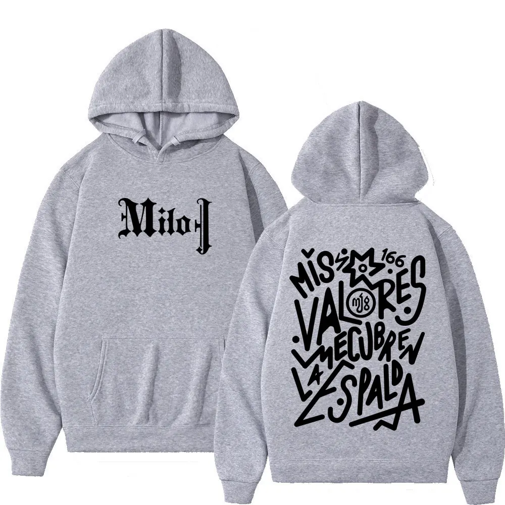ラッパーマイロ J ファッショングラフィックパーカー男性女性ヴィンテージプルオーバールーズカジュアル厚い特大ゴシックパンクフード付きスウェットシャツトップ