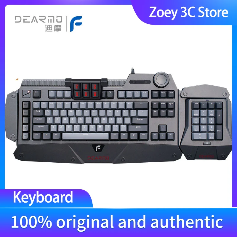 F4 Cherry Wired Mechanical Keyboard Cherry Cherry Black Tea Red Axis Gaming Gaming Dedicated Computer Keyboard RGB Optical USB