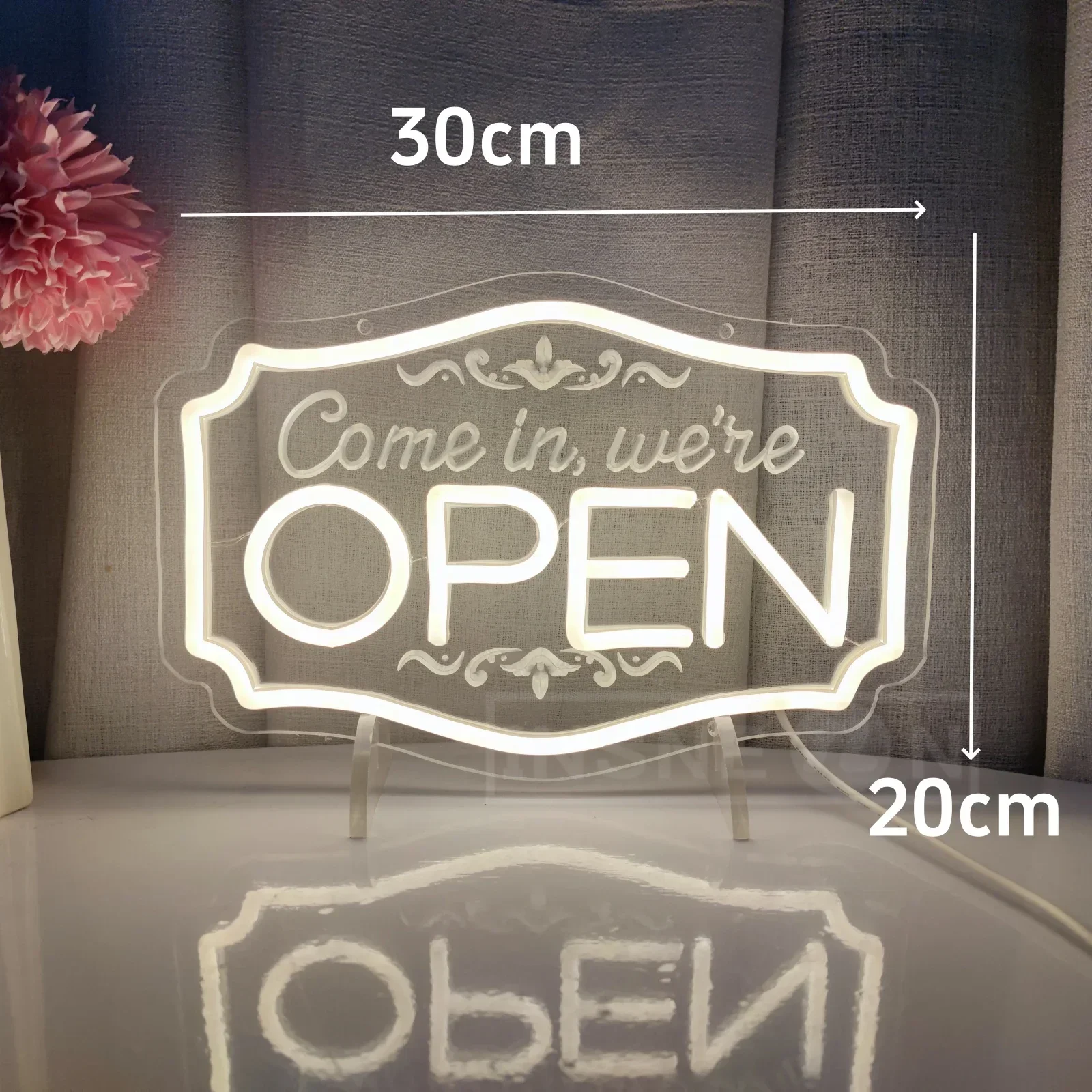 Open LED Neon Sign USB Wall Decoration For Business Storefront Window Glass Door Florists Bar Salon Studio Cafes Restaurant Neon
