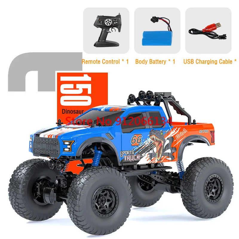 4K HD Camera 1:8 Large High Speed Remote Control Truck 2.4G 46CM 4WD LED Lighting Suspension Shock Absorbers RC Toy Car Boy Gift