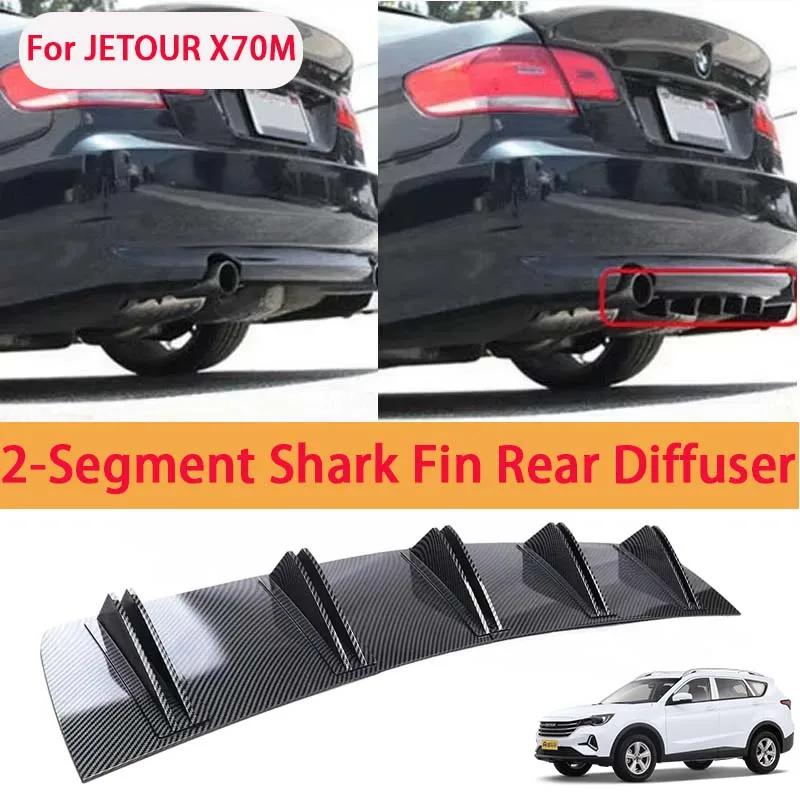 For JETOUR X70M Shark Fin Rear Diffuser Split Chassis Spoiler Auto Aerodynamic Parts Aerodynamic Modification
