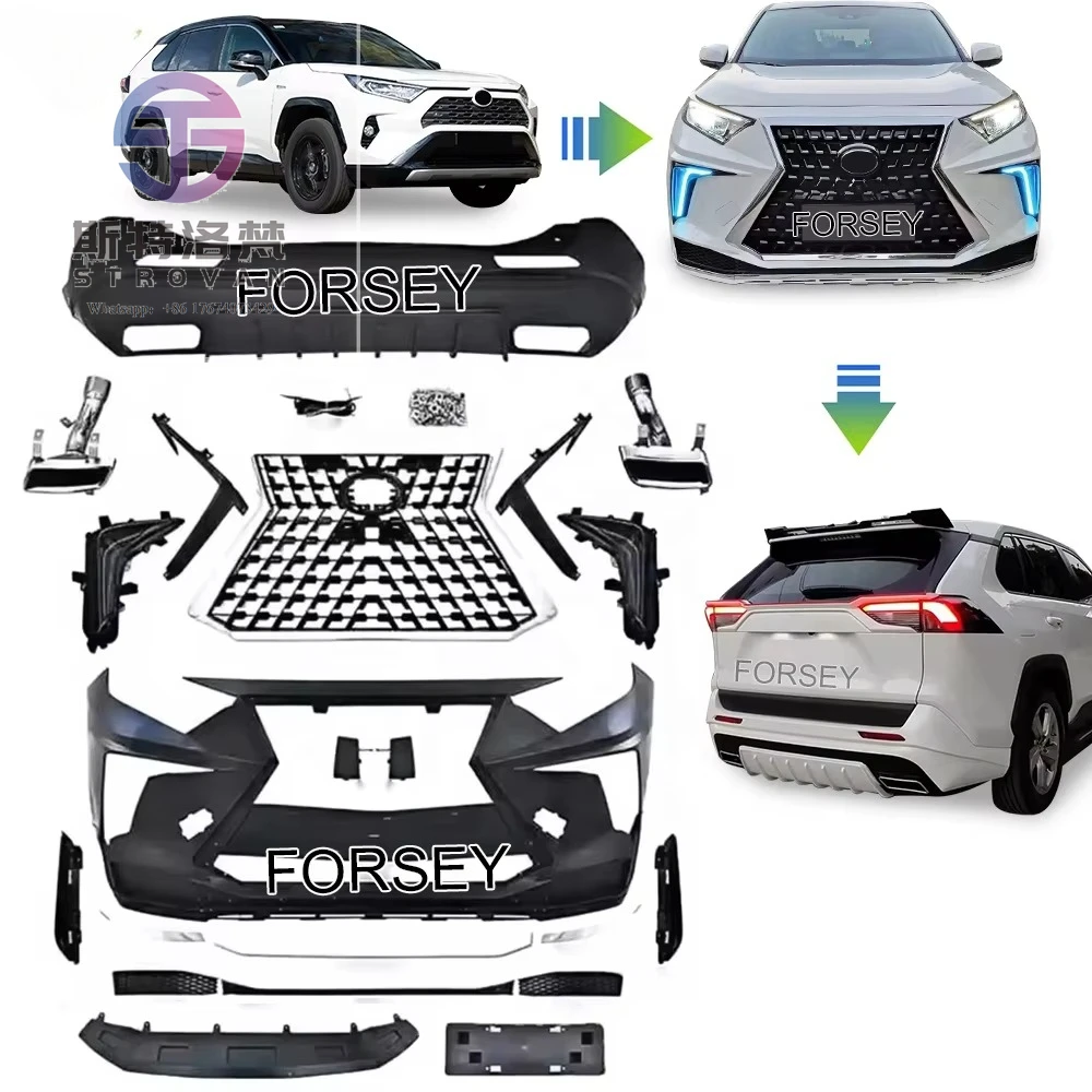 

Modified Lexus LX570 body kit Modified front and rear bumper body kit for 2020 + RAV4 body kit