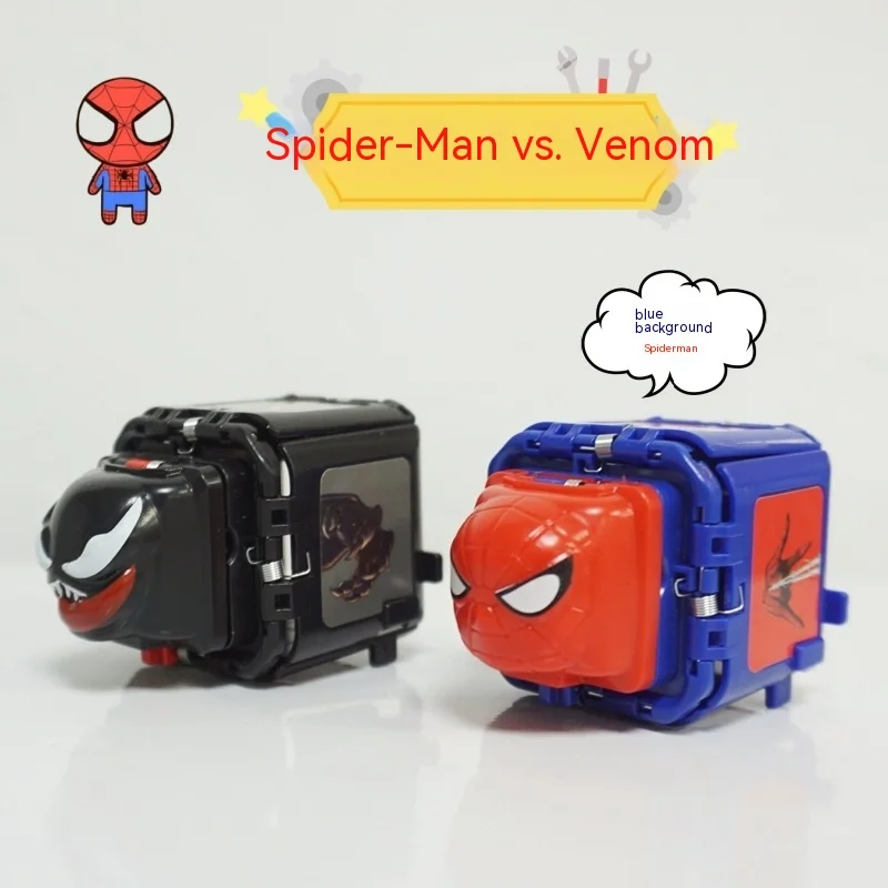 Rock Paper Scissors Toy Spider-man Venom Quiz Fun Old Toy Internet Celebrity Fun Decompression Tool friend‘s Birthday Gift Toy