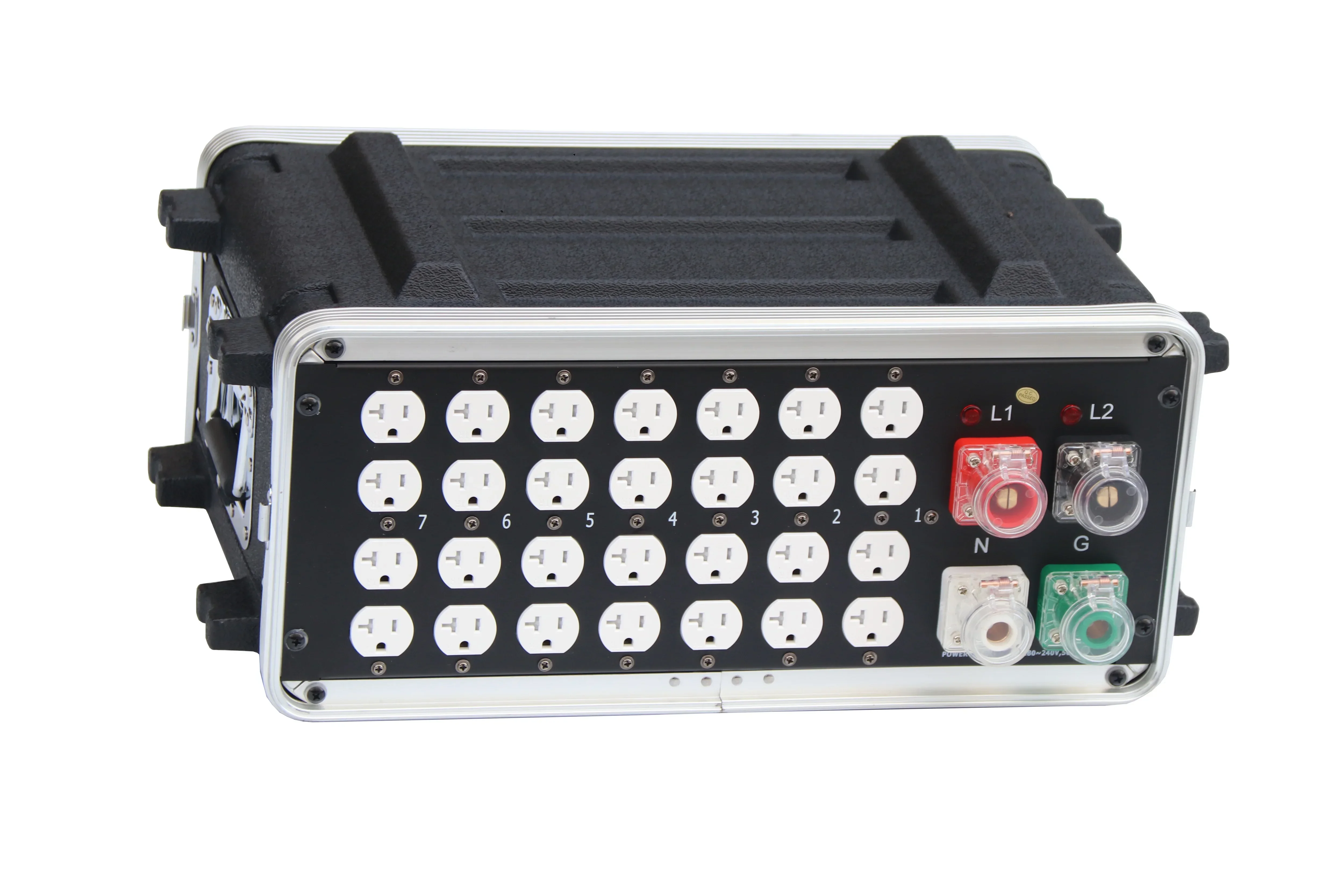 2026 2025 US Stage Power Box 200A Camlock Input Supply 28*Edison Output Socket Power Distribution Box