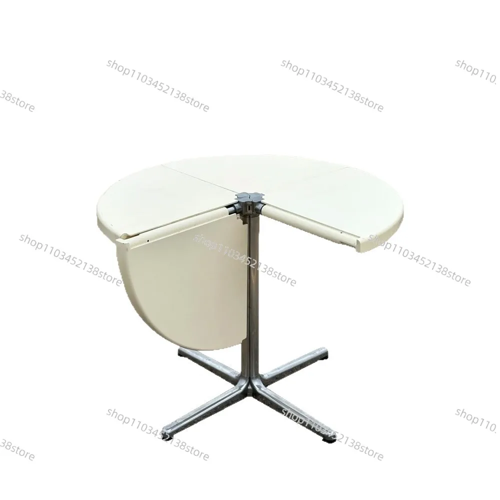 

Folding Table Multifunctional Round Dining Semi-circular Special-shaped Designer Household Dining Table
