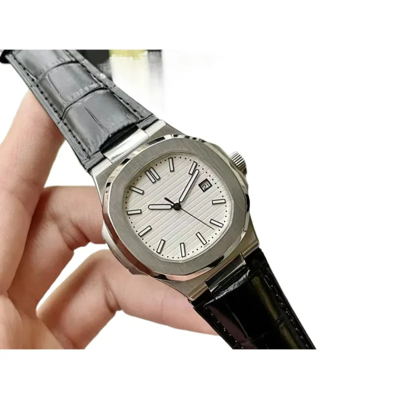 2025 ساعة رجالية بحزام رأس السنة الجديدة، تقويم رياضي للأعمال، ساعة خفيفة ليلية