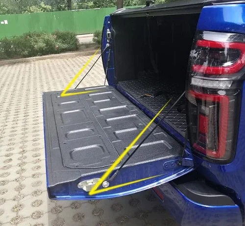 Imagen 1 del producto Extensor de puerta trasera de acero inoxidable, soporte de elevación lenta, amortiguador de puntales de Gas, para Maxus T90 2021 2022 2023 2024 MG