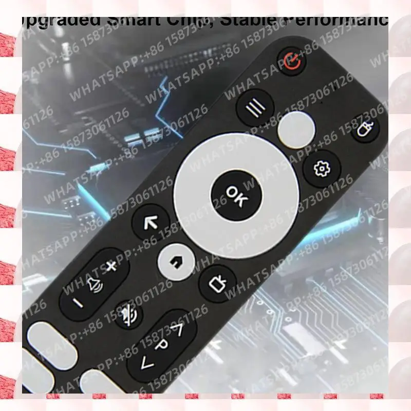 ABGN 10X reemplazar Control remoto por voz para MECOOL KM2 KM2 PLUS ONN Android 4K UHD TV Box Bluetooth Control remoto por voz negro