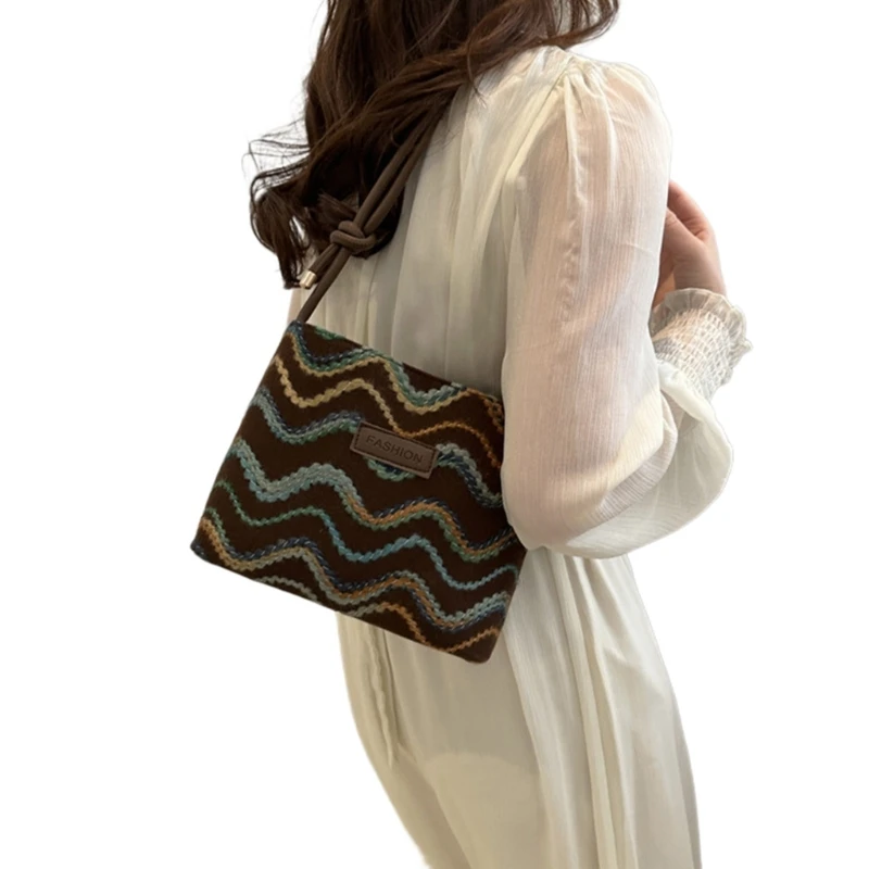 Ethnic Shoulder Bag for Women Crossbody Bag Multifunctional Handbag Student Book Bag Korean Bag