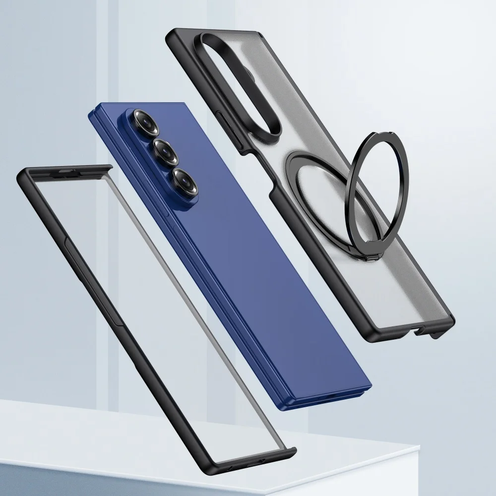 Z Fold7 étuis magnétique Magsafe 360 rotation support étui pour Samsung Galaxy Z Fold 7 charnière Protection écran Film Capa couverture