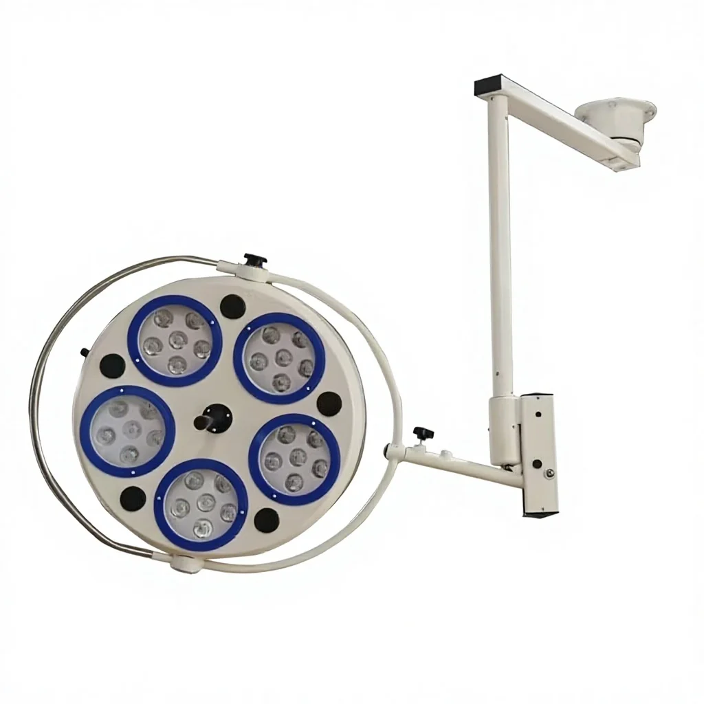 Portable Electric Five Hole LED Shadowless Light With Adjustable Bracket For Operating Room, Hospital Surgical Auxiliary Light