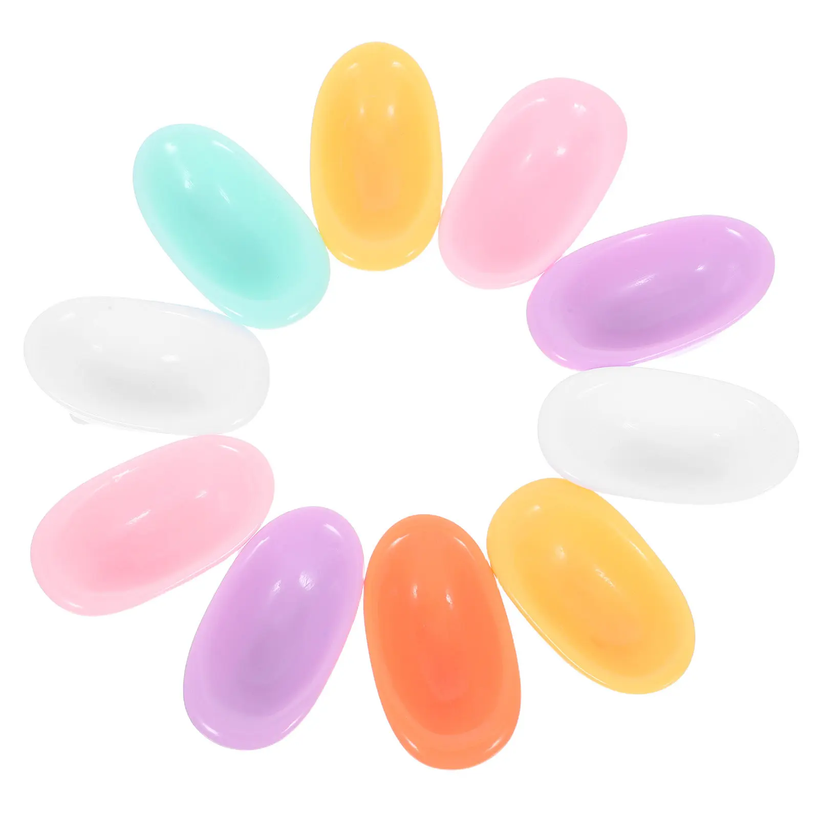 

10Pcs Creative Bathtub Shape Resin Bathtub Miniature Bathroom Decoration Chic Colors Mini House Furniture Ornament