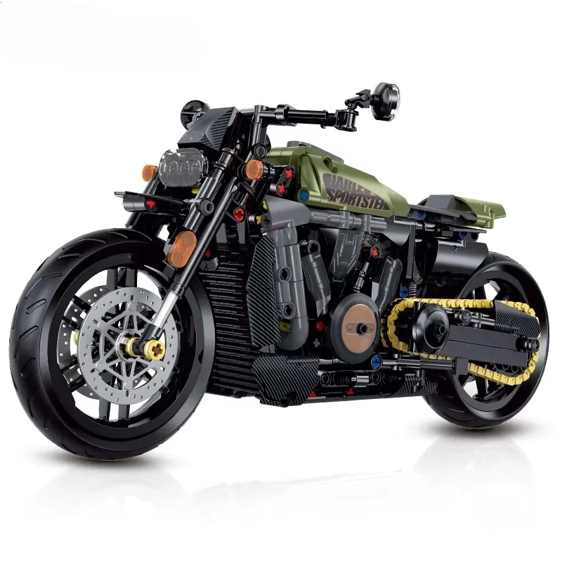 ตัวต่อรถมอเตอร์ไซค์ฮาคินัง เล่อหลง ของเล่นเด็ก เป็นของขวัญวันเกิด วันคริสต์มาส หรือวันขอบคุณพระเจ้าสำหรับเด็ก