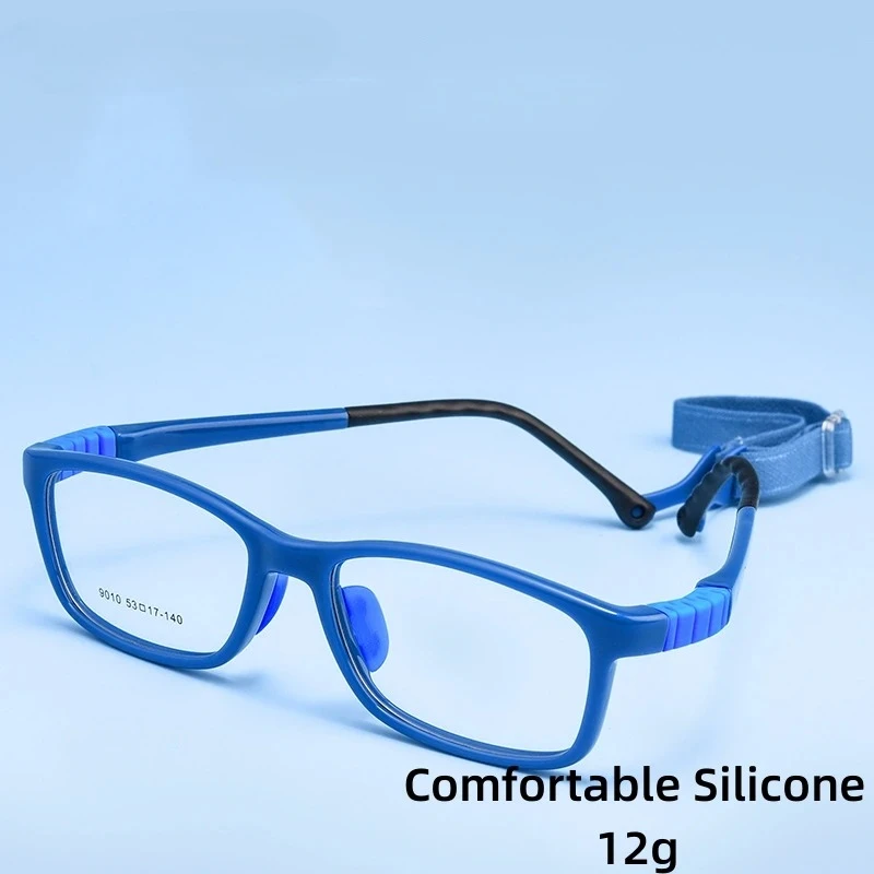 

Fashion Comfortable Eyewear Boys Screwless Silicone Eyeglasses Girls Optical Prescription Glasses Frame Children 9010ET