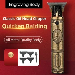 RESUXI Hair Cutting Machine JM-700A700AL 740 Stainless Steel T Blade Beard Men Shaver Rechargeable Baldheaded Best Hair Trimmer